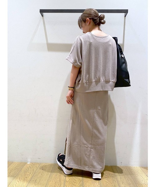 BAYFLOW（ベイフロー）の「セットアップカットソーカーディガン（カーディガン/ボレロ・レディース・ライトグレー/ブラック・FREE）」の13枚目の写真