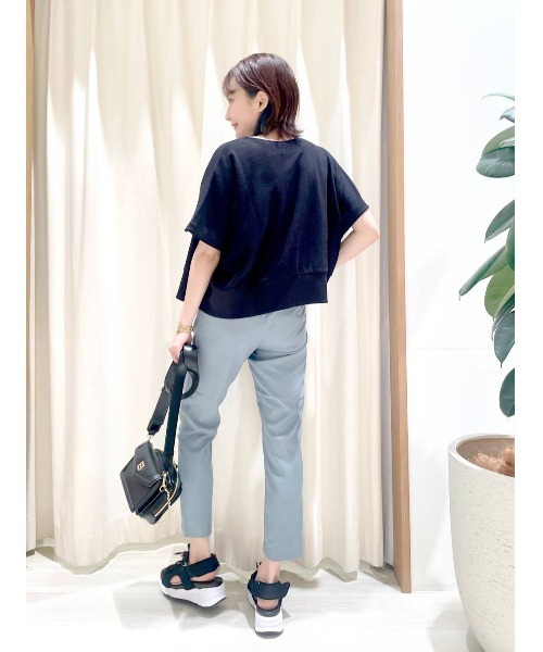 BAYFLOW（ベイフロー）の「セットアップカットソーカーディガン（カーディガン/ボレロ・レディース・ライトグレー/ブラック・FREE）」の5枚目の写真