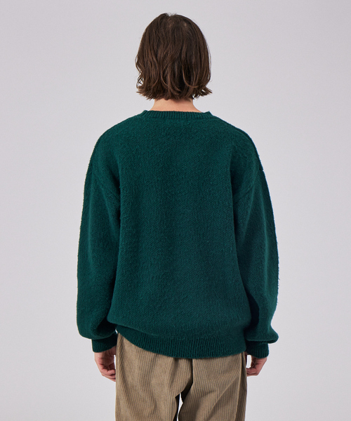 MYSELF ABAHOUSE(マイセルフアバハウス)の「【アンサンブル対応】シャギーニットクルーネックセーター(ニット/セーター・メンズ・ベージュ/グリーン/ブルー/グレー/ブラック・46/48)」の14枚目の写真