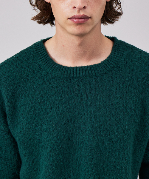 MYSELF ABAHOUSE(マイセルフアバハウス)の「【アンサンブル対応】シャギーニットクルーネックセーター(ニット/セーター・メンズ・ベージュ/グリーン/ブルー/グレー/ブラック・46/48)」の17枚目の写真