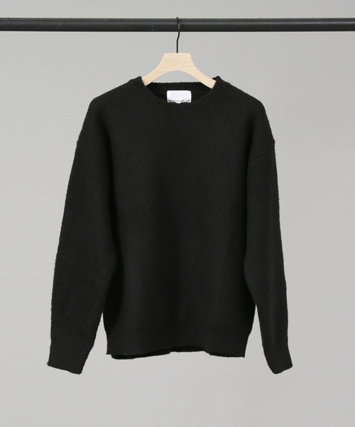 MYSELF ABAHOUSE(マイセルフアバハウス)の「【アンサンブル対応】シャギーニットクルーネックセーター(ニット/セーター・メンズ・ベージュ/グリーン/ブルー/グレー/ブラック・46/48)」の2枚目の写真