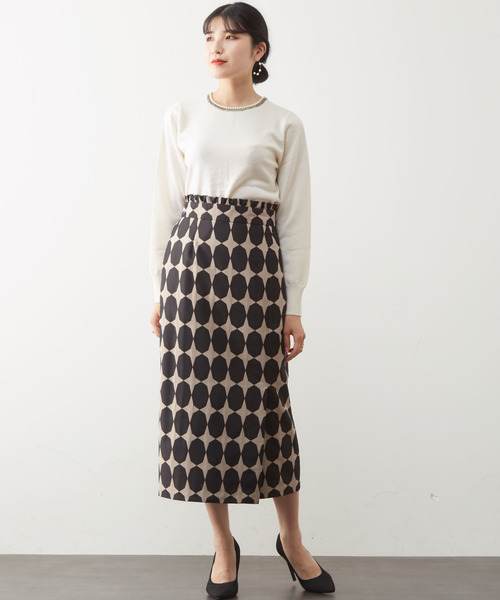 Tiara（ティアラ）の「2WAYパールニットカーディガン（カーディガン/ボレロ・レディース・チャコールグレー/ブラック/アイボリー・FREE）」の12枚目の写真