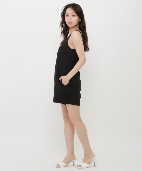 Love,Bonito(ラブボニート)の「エミー リラックスロンパース(つなぎ/オールインワン・レディース・ブラック/ブルー・SMALL/LARGE/MEDIUM)」の6枚目の写真