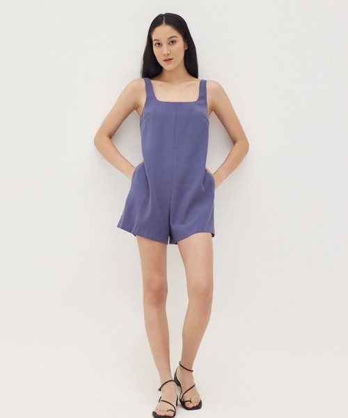 Love,Bonito(ラブボニート)の「エミー リラックスロンパース(つなぎ/オールインワン・レディース・ブラック/ブルー・SMALL/LARGE/MEDIUM)」の22枚目の写真