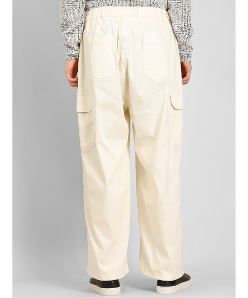 semantic design（セマンティックデザイン）の「ストレッチ ワイドカーゴパンツ（カーゴパンツ・メンズ・カーキ/ブラック/アイボリー・LARGE/MEDIUM）」の12枚目の写真