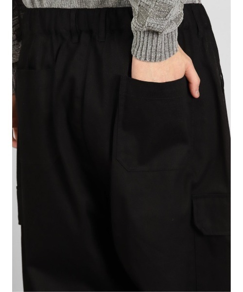 semantic design（セマンティックデザイン）の「ストレッチ ワイドカーゴパンツ（カーゴパンツ・メンズ・カーキ/ブラック/アイボリー・LARGE/MEDIUM）」の16枚目の写真