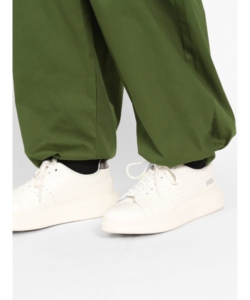 semantic design（セマンティックデザイン）の「ストレッチ ワイドカーゴパンツ（カーゴパンツ・メンズ・カーキ/ブラック/アイボリー・LARGE/MEDIUM）」の20枚目の写真