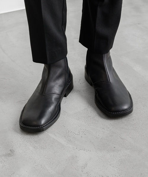 ATTACHMENT（アタッチメント）の「カウレザー サイドジップブーツ / COW LEATHER SIDE ZIP BOOTS（ブーツ・メンズ・ブラック・42/43/41）」の12枚目の写真