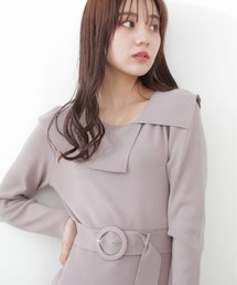 PROPORTION BODY DRESSING | レトロカラークラシカルニットワンピース / 1212240512(ワンピース)