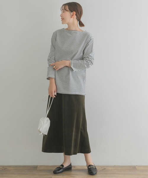 F by ROSSO(エフバイロッソ)の「F by ROSSO ベロアマーメイドスカート(スカート・レディース・カーキ/イエロー・38/36)」の11枚目の写真