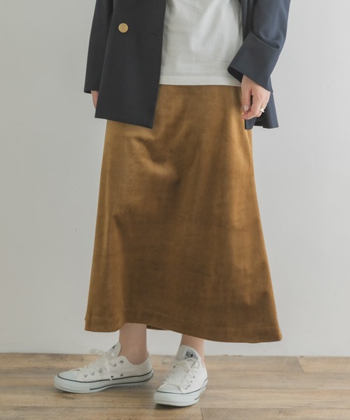 F by ROSSO(エフバイロッソ)の「F by ROSSO ベロアマーメイドスカート(スカート・レディース・カーキ/イエロー・38/36)」の20枚目の写真