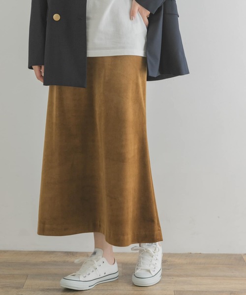 F by ROSSO(エフバイロッソ)の「F by ROSSO ベロアマーメイドスカート(スカート・レディース・カーキ/イエロー・38/36)」の21枚目の写真