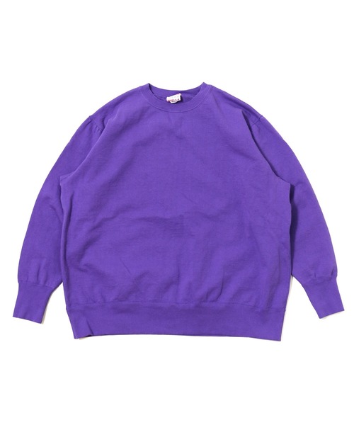 WALLA WALLA SPORT(ワラワラスポーツ)の「13oz BIG SWEAT / 13オンス ビッグ スウェット(スウェット・メンズ・ネイビー/グレー/レッド/ブラック/ミント/バイオレット/ピンク/ライラック/オレンジ・MEDIUM)」の6枚目の写真