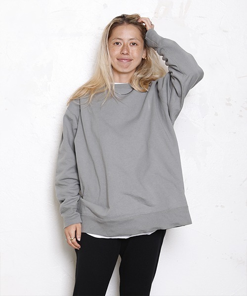 WALLA WALLA SPORT(ワラワラスポーツ)の「13oz BIG SWEAT / 13オンス ビッグ スウェット(スウェット・メンズ・ネイビー/グレー/レッド/ブラック/ミント/バイオレット/ピンク/ライラック/オレンジ・MEDIUM)」の3枚目の写真