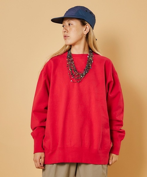 WALLA WALLA SPORT(ワラワラスポーツ)の「13oz BIG SWEAT / 13オンス ビッグ スウェット(スウェット・メンズ・ネイビー/グレー/レッド/ブラック/ミント/バイオレット/ピンク/ライラック/オレンジ・MEDIUM)」の8枚目の写真