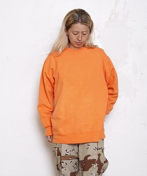 WALLA WALLA SPORT(ワラワラスポーツ)の「13oz BIG SWEAT / 13オンス ビッグ スウェット(スウェット・メンズ・ネイビー/グレー/レッド/ブラック/ミント/バイオレット/ピンク/ライラック/オレンジ・MEDIUM)」の9枚目の写真