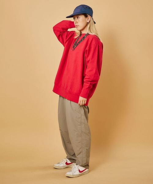 WALLA WALLA SPORT(ワラワラスポーツ)の「13oz BIG SWEAT / 13オンス ビッグ スウェット(スウェット・メンズ・ネイビー/グレー/レッド/ブラック/ミント/バイオレット/ピンク/ライラック/オレンジ・MEDIUM)」の10枚目の写真