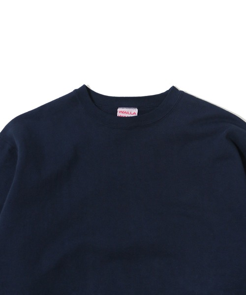 WALLA WALLA SPORT(ワラワラスポーツ)の「13oz BIG SWEAT / 13オンス ビッグ スウェット(スウェット・メンズ・ネイビー/グレー/レッド/ブラック/ミント/バイオレット/ピンク/ライラック/オレンジ・MEDIUM)」の14枚目の写真