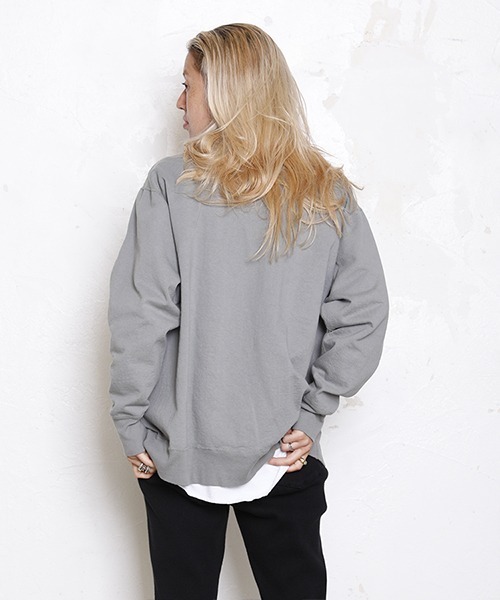 WALLA WALLA SPORT(ワラワラスポーツ)の「13oz BIG SWEAT / 13オンス ビッグ スウェット(スウェット・メンズ・ネイビー/グレー/レッド/ブラック/ミント/バイオレット/ピンク/ライラック/オレンジ・MEDIUM)」の16枚目の写真