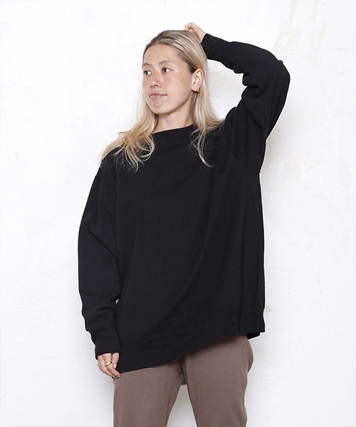 WALLA WALLA SPORT(ワラワラスポーツ)の「13oz BIG SWEAT / 13オンス ビッグ スウェット(スウェット・メンズ・ネイビー/グレー/レッド/ブラック/ミント/バイオレット/ピンク/ライラック/オレンジ・MEDIUM)」の17枚目の写真