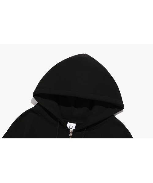 ISTKUNST（イストクンスト）の「A'GEM/9 × .kom『ISTKUNST/イストクンスト』BEAR & SMILEY HOOD ZIP UP/ベアロゴスマイル ジップアップパーカー（パーカー・レディース・ブラック/ライトグレー・L/M）」の19枚目の写真