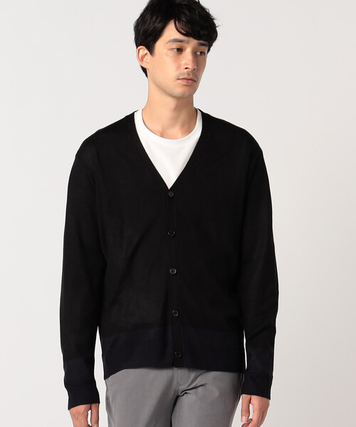 COMME CA ISM（コムサイズム）の「Ｖネック ニットカーディガン（カーディガン/ボレロ・メンズ・ブラック/ベージュ/ブルー/グリーン・MEDIUM/LARGE）」の2枚目の写真