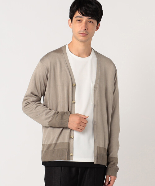 COMME CA ISM（コムサイズム）の「Ｖネック ニットカーディガン（カーディガン/ボレロ・メンズ・ブラック/ベージュ/ブルー/グリーン・MEDIUM/LARGE）」の13枚目の写真