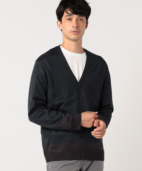 COMME CA ISM（コムサイズム）の「Ｖネック ニットカーディガン（カーディガン/ボレロ・メンズ・ブラック/ベージュ/ブルー/グリーン・MEDIUM/LARGE）」の11枚目の写真