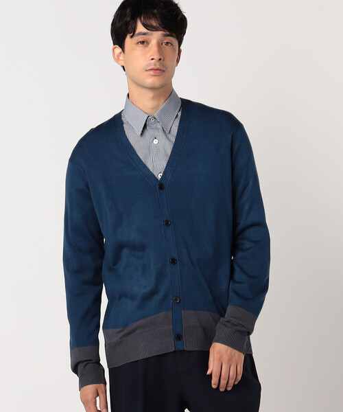 COMME CA ISM（コムサイズム）の「Ｖネック ニットカーディガン（カーディガン/ボレロ・メンズ・ブラック/ベージュ/ブルー/グリーン・MEDIUM/LARGE）」の9枚目の写真
