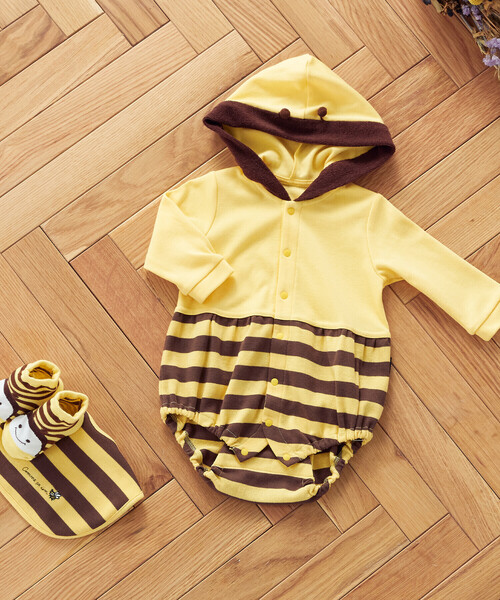 COMME CA ISM(コムサイズム)の「昆虫 長袖ロンパース(70・80cm)(ロンパース・キッズ・レッド/イエロー・70cm/80cm)」の9枚目の写真