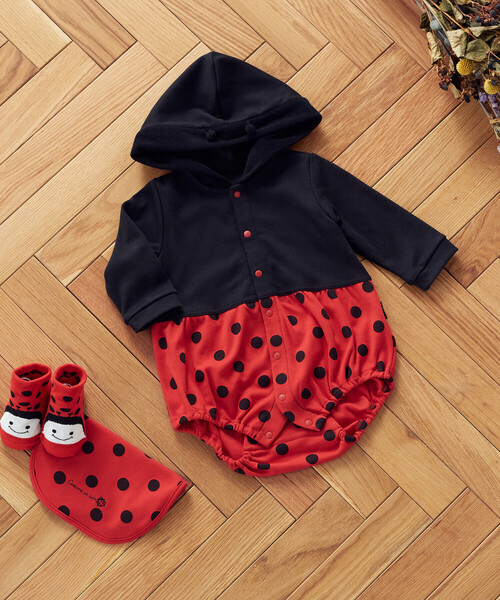 COMME CA ISM(コムサイズム)の「昆虫 長袖ロンパース(70・80cm)(ロンパース・キッズ・レッド/イエロー・70cm/80cm)」の12枚目の写真