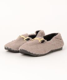 【OKUOKU　0909】ボア　ビットローファー　oku-shoes-124-6
