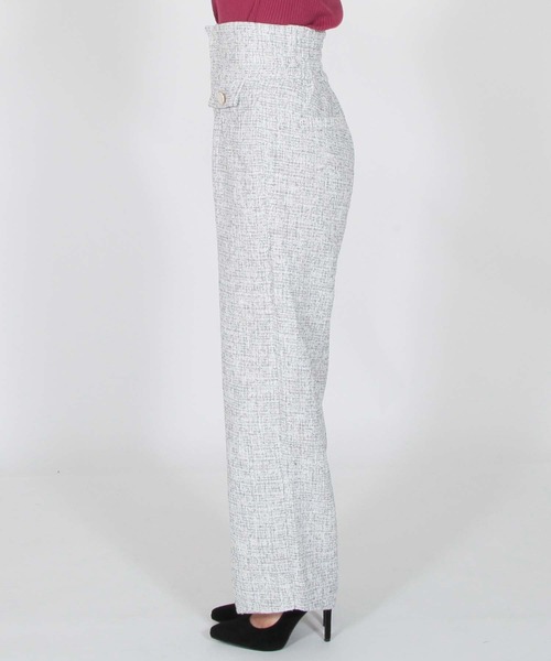 Julia Boutique(ジュリアブティック)の「ツイードストレートパンツ/22534(その他パンツ・レディース・ブラック/グレー・ONE)」の11枚目の写真