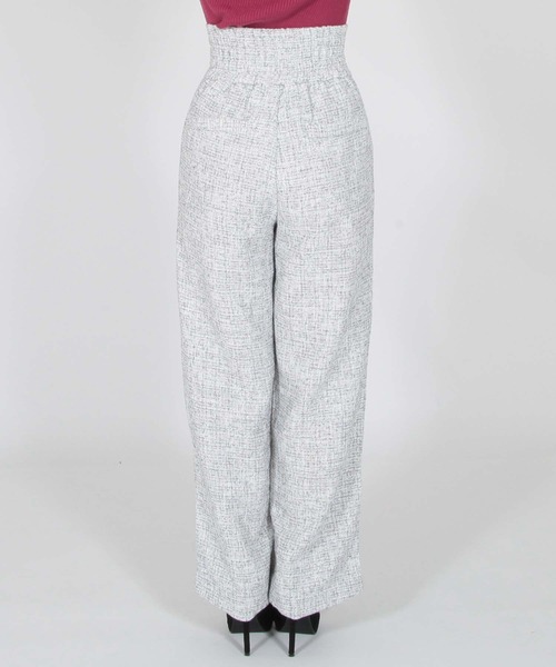 Julia Boutique(ジュリアブティック)の「ツイードストレートパンツ/22534(その他パンツ・レディース・ブラック/グレー・ONE)」の12枚目の写真