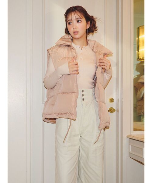 CALNAMUR（カルナムール）の「タイトニットポロ（ニット/セーター・レディース・ベージュ/ブルー/ブラウン・FREE）」の6枚目の写真