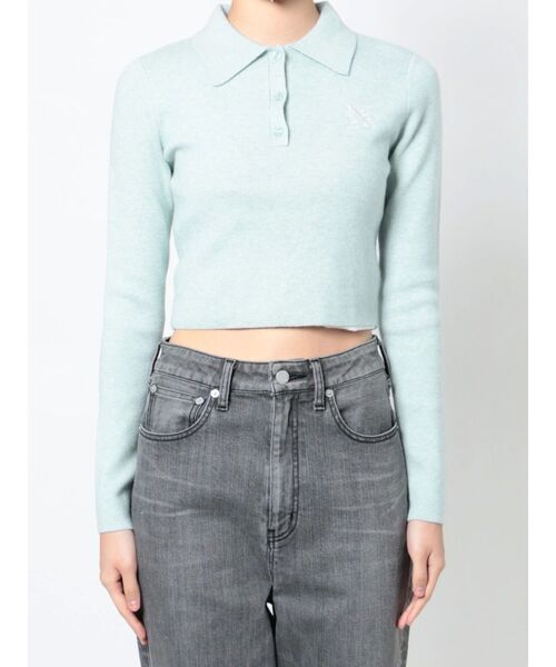 CALNAMUR（カルナムール）の「タイトニットポロ（ニット/セーター・レディース・ベージュ/ブルー/ブラウン・FREE）」の14枚目の写真