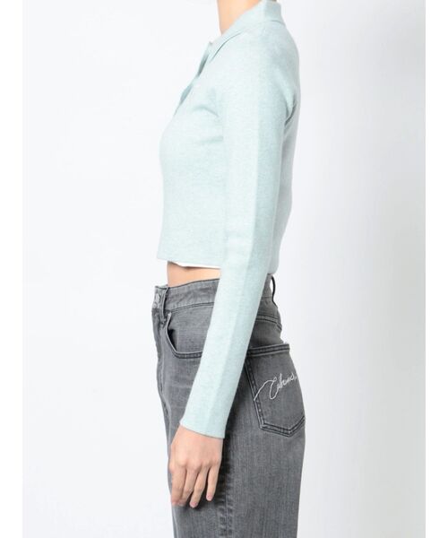 CALNAMUR（カルナムール）の「タイトニットポロ（ニット/セーター・レディース・ベージュ/ブルー/ブラウン・FREE）」の15枚目の写真