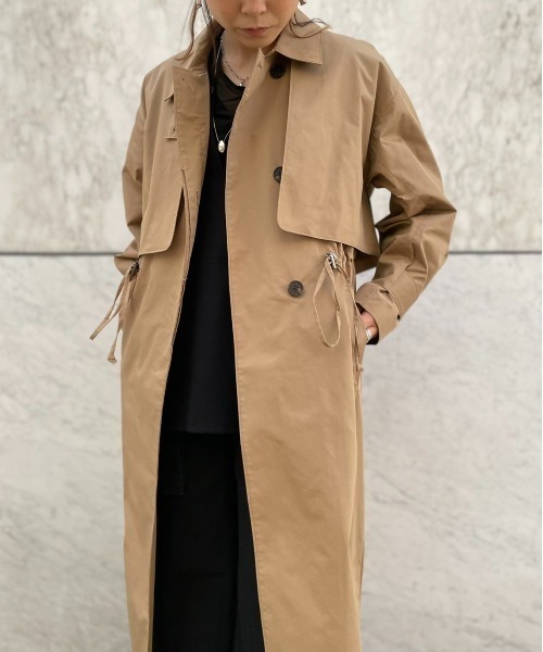 DROIT BELLO（ドロイトベロ）の「DROIT BELLO（ドロイトベロ）マルチＷＡＹコート（トレンチコート・レディース・ベージュ・F）」の21枚目の写真
