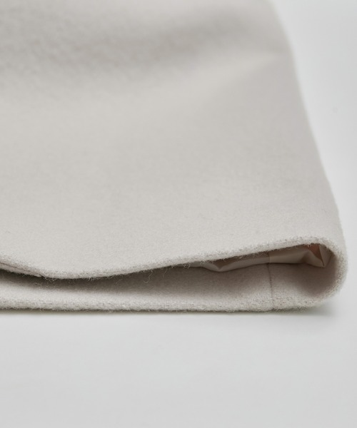 ROPE' PICNIC(ロペピクニック)の「JAPAN FABRIC/ウール混バックタックノーカラーコート(その他アウター・レディース・ブラック/グレー系その他/キャメル/ラベンダー・38)」の21枚目の写真