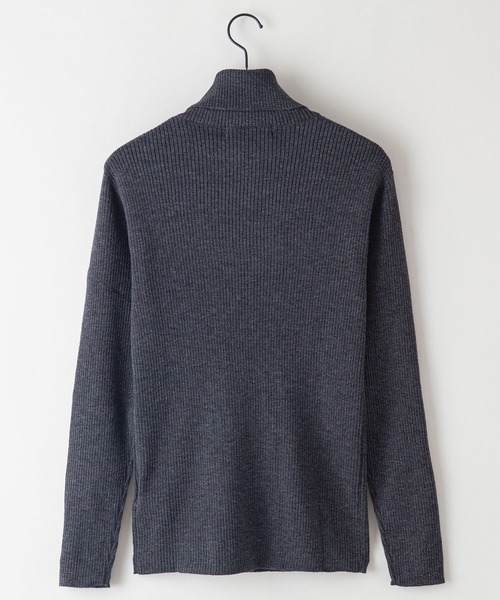 Blue Standard (ブルースタンダード)の「【BLUE STANDARD/ブルースタンダード】ストレッチ リブニット タートルネックセーター(ニット/セーター・メンズ・ホワイト/ブラック/チャコールグレー・LARGE/MEDIUM/X-LARGE)」の13枚目の写真