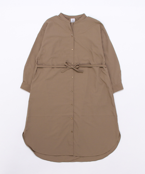 TIGORA(ティゴラ)の「ティゴラ TIGORA シャツワンピース(ワンピース・レディース・ネイビー/ブラウン・M/L)」の1枚目の写真