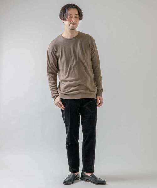 URBAN RESEARCH ROSSO MEN(アーバンリサーチロッソメン)の「『一部WEB限定カラー』『UR TECH』 ハイゲージクルーネックニット(ニット/セーター・メンズ・ネイビー/グレー系その他/ブラック/パープル系その他・LARGE/X-LARGE/MEDIUM)」の12枚目の写真