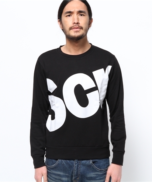 WEGO(ウィゴー)の「WEGO/BIGロゴプリントスウェット(スウェット・メンズ・ホワイト/ブラック・MEDIUM/LARGE)」の9枚目の写真