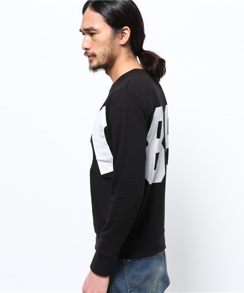 WEGO(ウィゴー)の「WEGO/BIGロゴプリントスウェット(スウェット・メンズ・ホワイト/ブラック・MEDIUM/LARGE)」の10枚目の写真