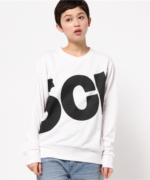 WEGO(ウィゴー)の「WEGO/BIGロゴプリントスウェット(スウェット・メンズ・ホワイト/ブラック・MEDIUM/LARGE)」の7枚目の写真