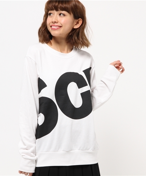 WEGO(ウィゴー)の「WEGO/BIGロゴプリントスウェット(スウェット・メンズ・ホワイト/ブラック・MEDIUM/LARGE)」の8枚目の写真