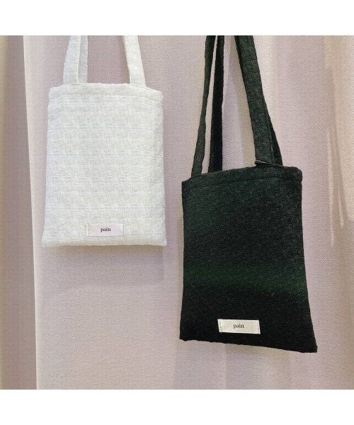 PAIN（ペイン）の「ツイードミニトートバッグ（トートバッグ・レディース・ブラック/ホワイト・FREE）」の4枚目の写真