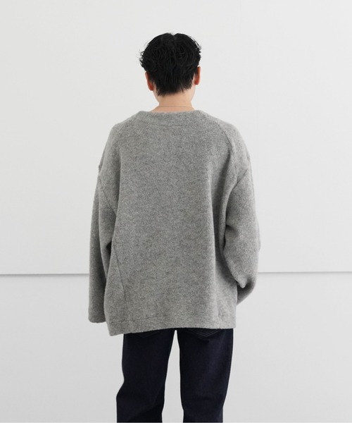 my beautiful landlet(マイビューティフルランドレット)の「my beautiful landlet PILE CREW NECK P/O(ニット/セーター・メンズ・ブラック/グレー・0/1)」の8枚目の写真