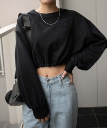 WEGO | WEGO/サイドドロストショートスウェット(スウェット)