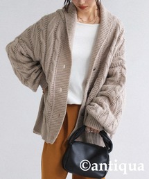 ロービングケーブルカーディガン